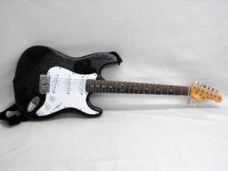 Jay Turser Stratocaster 6 String Electric Guitar Metallic Black  