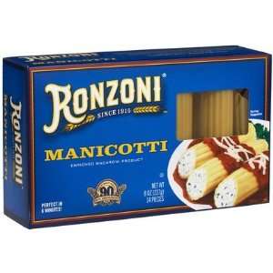 Ronzoni Manicotti, 8 oz, 3 Pack (Quantity of 4) Health 