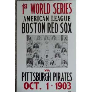  1st World Series Boston Red Sox vs Pittsburgh Pirates 1903 