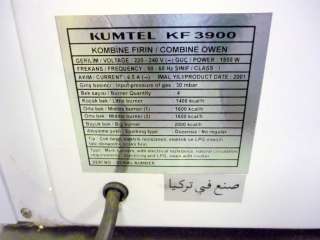 NEW KUMTEL KF3900 4 BURNER GAS ELECTRIC OVEN CAMPER STOVE  