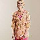 Liz&Co womans Print Tunic 3/4 Sleeves size