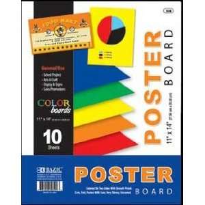  Multi Color Poster Board (10/Pack)   11 inch X 14 inch 