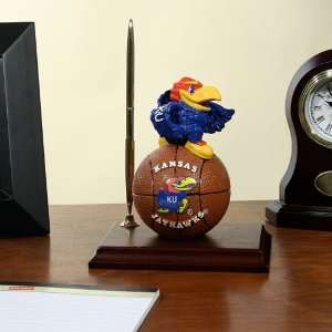  Kansas Jayhawks Team Spirit Mascot Basketball Clock and 