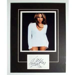  Jennifer Lopez Autographed Deluxe Framed Cut Piece 