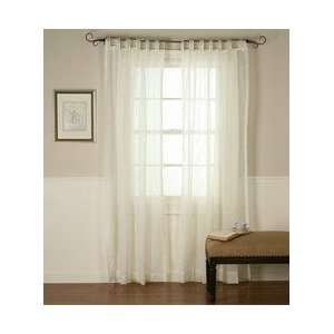  JCPenney Lisette Voile Tab Top Curtain Set Cream 84: Home 