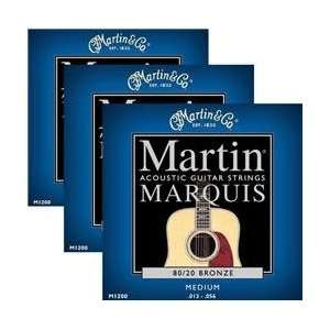  Martin M1200 Marquis 80/20 Bronze Medium Acoustic Guitar 