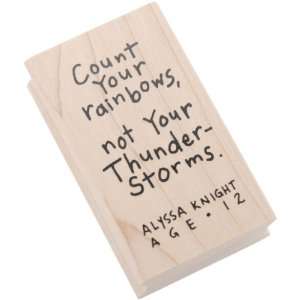  Inkadinkado Wood Mounted Rubber Stamp K Count Your [Office 