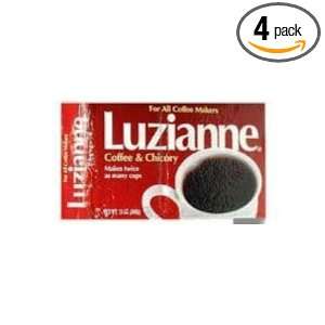 Luzianne Red Label Coffee & Chicory Medium Roast Coffee, 13 Ounce 