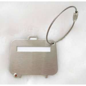   Accessory Stainless Steel Luggage Tag SuitCase Shape 
