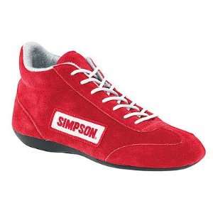  Simpson 27800RD LOW TOP SHOES 8 RED Automotive