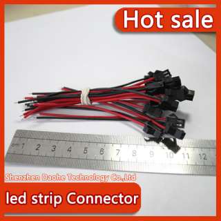 50pcs Led Connector with 10cm Wire for Led Lamp Driver/Led Strip Male 