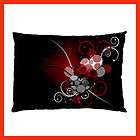 BLACK WHITE HEARTS~BED~LAZ​YBOY CHAIR SOFT FEEL PILLOW CASE/COVER 
