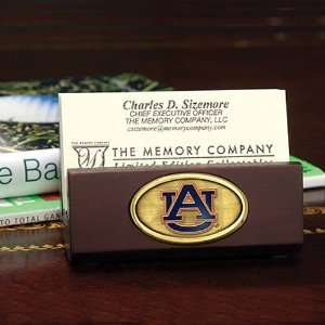  Memory Company Auburn Tigers Business Card Holder: Sports 