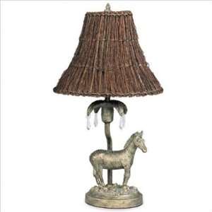  Living Well 6010 Zebra Decor Lamp with Twig Shade