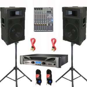   , Stands and Cables DJ Set New CROWNTRAP12SET4 Musical Instruments
