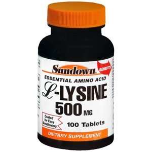  SD L LYSINE 500MG 45123 100TB REXALL SUNDOWN Health 