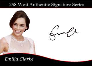 Emilia Clarke Signed Card Game of Thrones Khaleesi Auto  