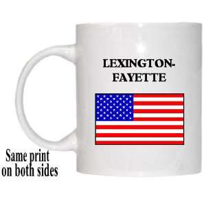 US Flag   Lexington Fayette, Kentucky (KY) Mug 