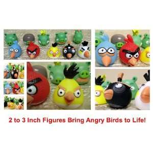  10 Angry Bird and Pigs Bath Figure Tumblers: Toys & Games
