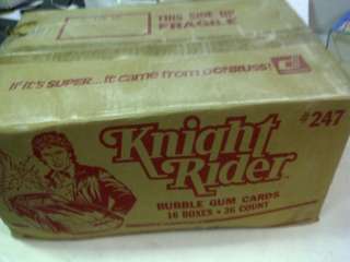 DONRUSS KNIGHT RIDER SEALED CASE OF 16 BOXES OF 36 PKS  