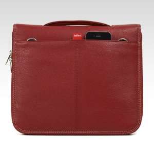  Toffee leather attache for iPad 2 (Red)