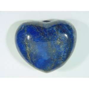 Afaganastan Lapis Lazuli Puff Heart Carving Lapidary Display Decorator 