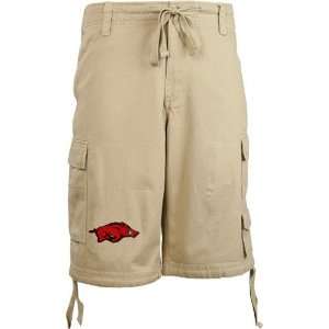   Arkansas Razorbacks Khaki Pocket Logo Cargo Shorts