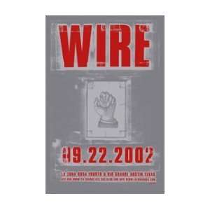 WIRE   Limited Edition Concert Poster   by Jaime Cervantes 