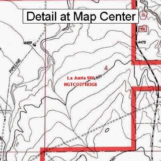  USGS Topographic Quadrangle Map   La Junta SW, Colorado 