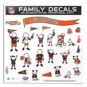  Cleveland Browns Family Decal Set Large