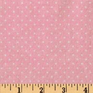  43 Wide Flannel Basic Pindot Pink Fabric By The Yard 