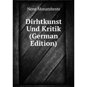 Dirhtkunst Und Kritik (German Edition) (9785877208216 