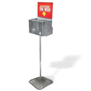  Azar 206300 Large Lottery Box on Pedestal with Lock and 