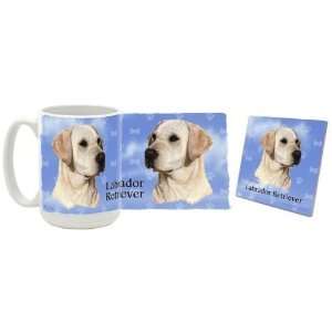  Yellow Lab Mug & Coaster Gift Box Combo   Dog/Puppy/Canine 