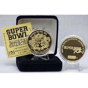   Gold Super Bowl XII flip coin   Collectible Coin: Sports & Outdoors