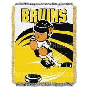  NHL Boston Bruins Baby Afghan / Throw Blanket