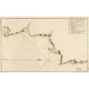  1768 map of Chile, Valparaiso Bay
