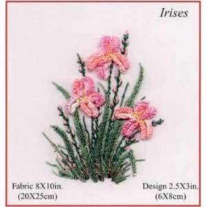  Irises Brazilian embroidery Kit Arts, Crafts & Sewing