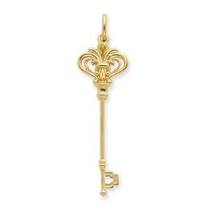  XP3494 14 Karat Gold Key Pendant: Jewelry