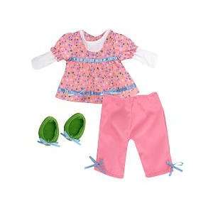   Friends 14 inch Doll Outfit   Pink Shirt with Leggings: Toys & Games