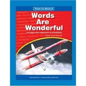  Words are Wonderful Book A Tests   Grade 2: Toys & Games