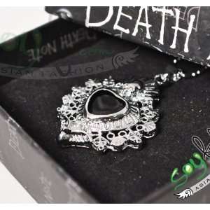  Death Note Cosplay Heart Necklace   Black heart: Toys 