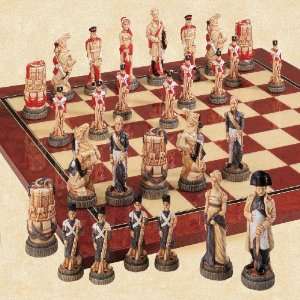  The Battle of Waterloo Handpainted Decorative Chess Set 