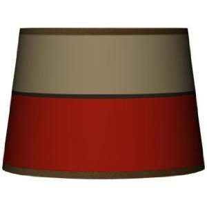  Empire Red Tapered Lamp Shade 10x12x8 (Spider)