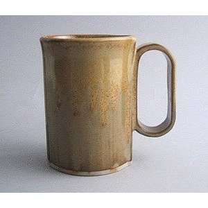   handmade pottery coffee mug   gold glaze Bay Pottery: Kitchen & Dining