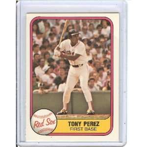  1981 Fleer #241 Tony Perez
