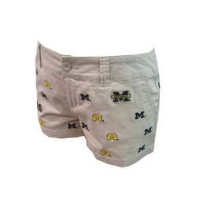   Wolverines Cotton Game Day Logo Print Shorts