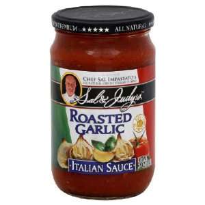  Sal & Judy, Pasta Sauce Rstd Garlic, 25 OZ (Pack of 6 