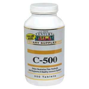  21st Century Dietary Supplement C 500 , 500 tablets 