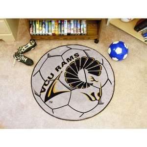BSS   Virginia Commonwealth Rams NCAA Soccer Ball Round Floor Mat (29 